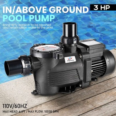 3.0HP 2200W For Hayward Super Pump For In-Ground Pro Swimming Pools US STOCK
