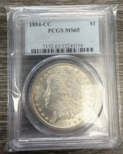 1884-CC Morgan Dollar PCGS MS 65 Carson City Silver Dollar Rare