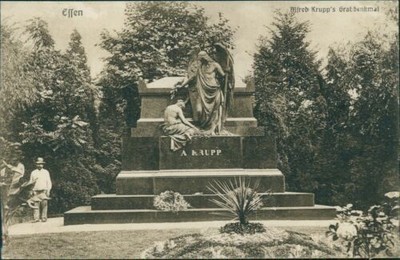 Postcard Essen Alfred Krupp's grave monument Krupp 1909 (No.9663)