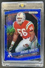 2025 Panini Prizm Black Andre Tippett Blue Shimmer FOTL #/35 Patriots