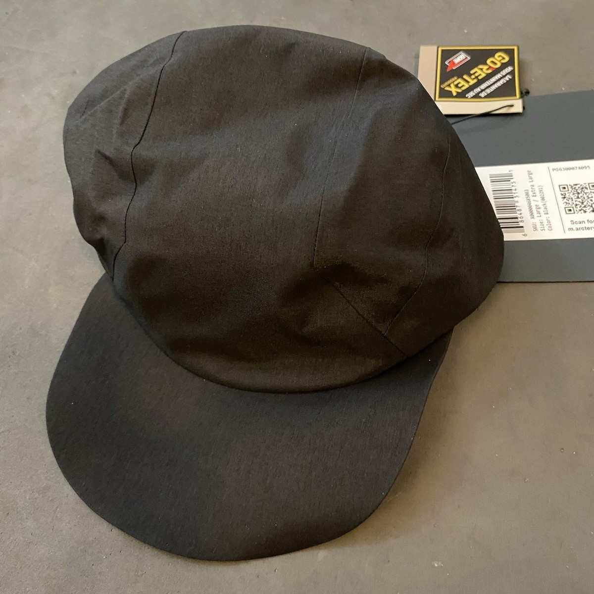 Arc'teryx Veilance BNWT Men's Stealth Cap Hat Gore-Tex Black L/XL