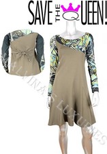 SAVE THE QUEEN DRESS UNIQUE DESIGN LONG SLEEVES sz S / SMALL