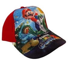 Super Mario Galaxy 2 Kids Baseball Cap Hat Adjustable Red Mario Yoshi