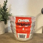 PYREX Originals Clear Glass Bowl 6 oz 175 ml Pressed Glass Model 6001142 M58