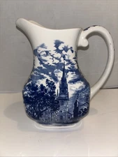 LIBERTY BLUE PITCHER   32 oz WATER PITCHER Old North Church