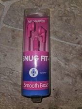 Magnavox Snug Fit Plus Pink In Ear Headphones Brand New