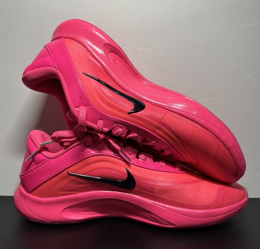 Nike A'One Warning Label Pink Basketball FZ8605-610 Size Women