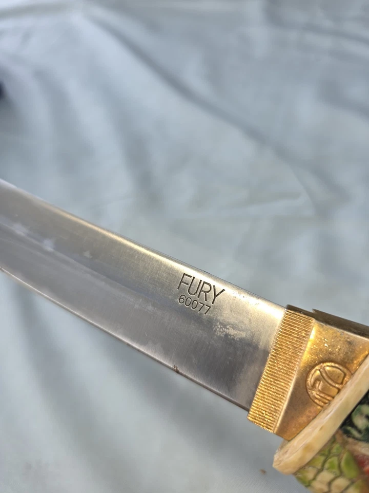 Fury 60077 Dragon & Snake Knife Dagger With Decorative Sheath 15 Length 7" Blade - Image 4 of 4