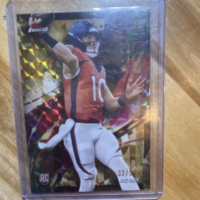 Topps 2024 Finest Bo Nix Finest Performance #63 RC Denver Broncos gold /50