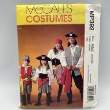 Pirate Buccaneer Raider Marauder Costume Pattern McCall MP392 Adult S-XL UC FF