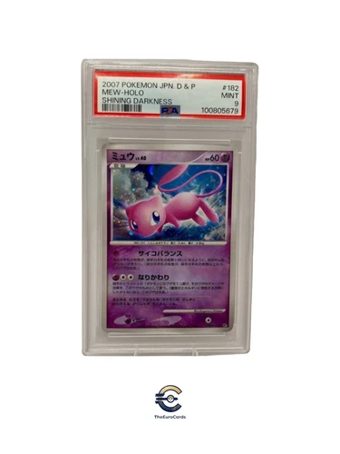 SWIRL 2007 PSA 9 MEW-HOLO POKEMON JPN DIAMOND & PEARL SHINING DARKNESS #182