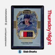 2019 UPPER DECK STATURE ALEXANDRE TEXIER PORTRAIT VARIANT AUTO PATCH ROOKIE /33