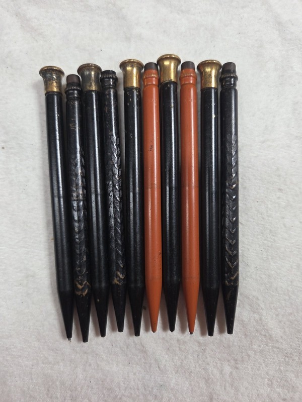 (10) Vintage Mechanical Pencils. Made In USA. Used As-Is 