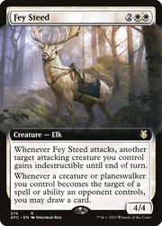 Fey Steed (Extended Art) #274 - Commander: Adventures in the Forgotten Realms