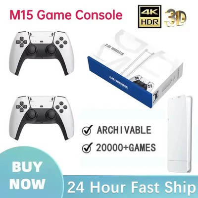 Wireless Gamepads M15 Game Stick Mini TV Handheld Game Console Video Game 128G 2