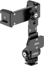 Metal Phone Tripod Mount - Holder Stand with 3 Cold Shoes  Arca Port, Universal