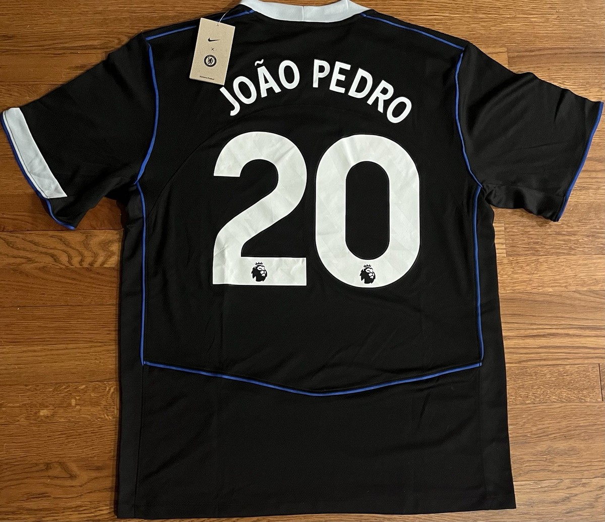 Nike Chelsea FC #20 João Pedro Black Dri-FIT Soccer Jersey 2XL | eBay