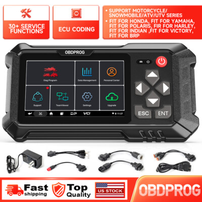 OBDPROG MOTO 100 Motorcycle Diagnostic Tool OBD2 All System Scanner OIL ABS TPMS