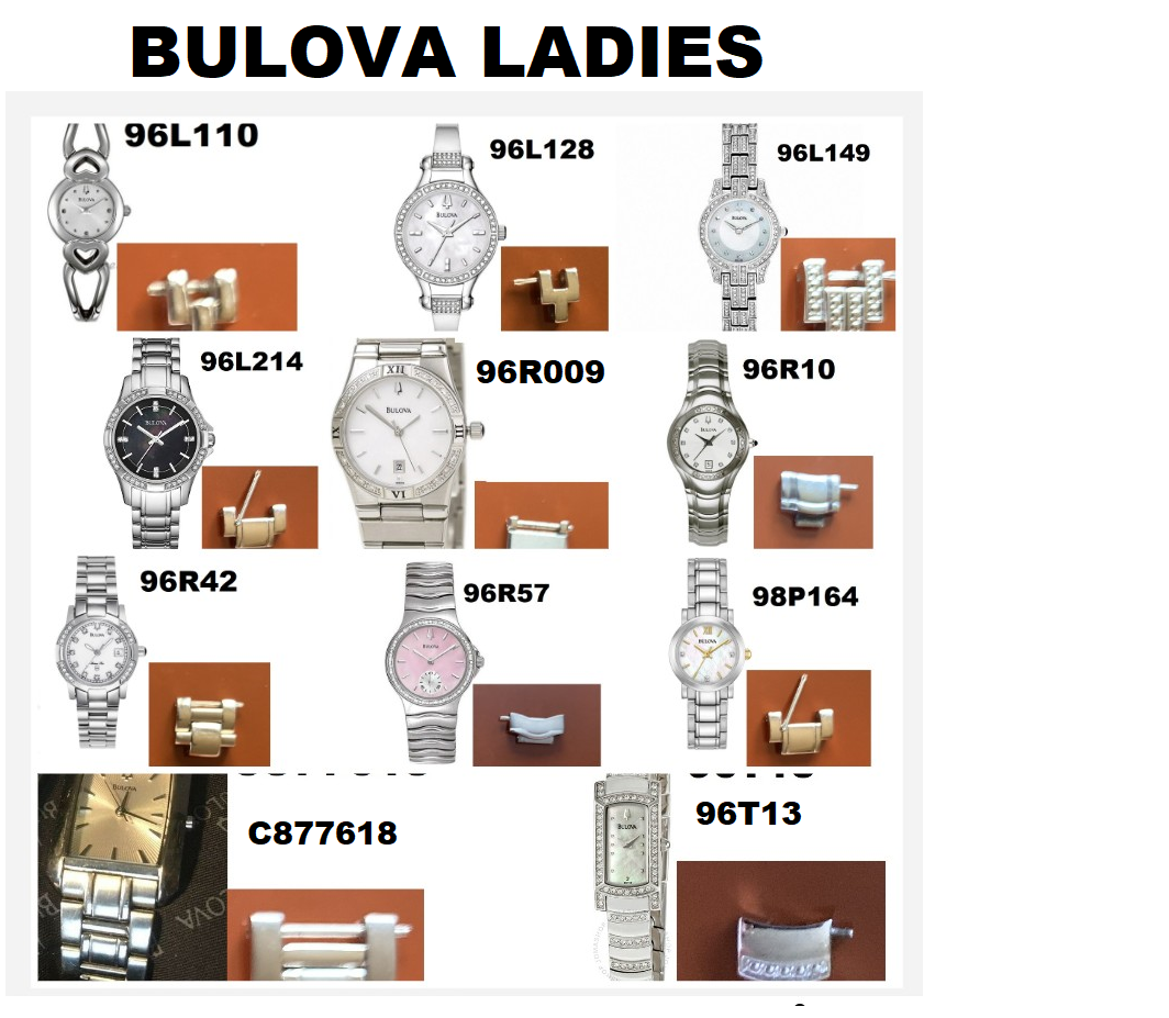 LINKS ONLY BULOVA LADIES WOMENS SILVER WATCH BAND EXTENDER [C6] eBay