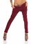 Miniaturansicht 21  - Skinny Chino Pant Hautenge Treggings Stretch-Stoff Damenhose mit Gürtel Slimfit
