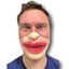 thumbnail 149 - Half Face Comedy Funny People Face Mask Stag Hen Latex Party Masks Masquerade