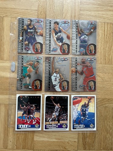 Collection of NBA cards inserts stars Jordan Hardaway Allen Malone 96 97 98 99 - Zdjęcie 10 z 24