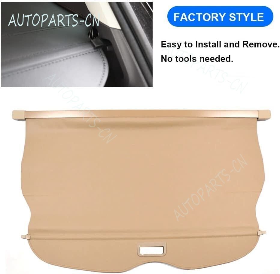 BOPARAUTO Cargo Cover For Jeep Grand Cherokee Accessories Beige 2011-2019 2020 2021 Rear Trunk Shade Cover(Not Fit For 2021 Winter-2022 Grand Cherokee L - View #13