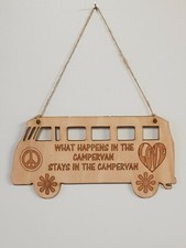 A81 Campervan Camper Caravan Motorhome VW Gifts Travel Holiday Hanging Door Sign
