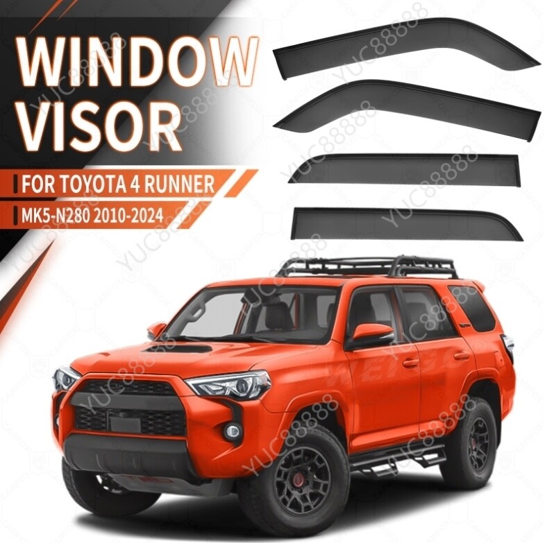 4Runner Vent Visors In-Channel Window Rain Guards For Toyota 4runner 2010 2024 Vent Visors Deflectors 721119 - Foto 2
