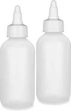 4Oz Plastic Condiment Squeeze Bottles Leak Proof Refillable For Kitchen And C...