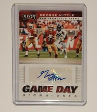 2019 Playoff George Kittle Rare Auto Card 20/25 Game Day Signatures 49ers