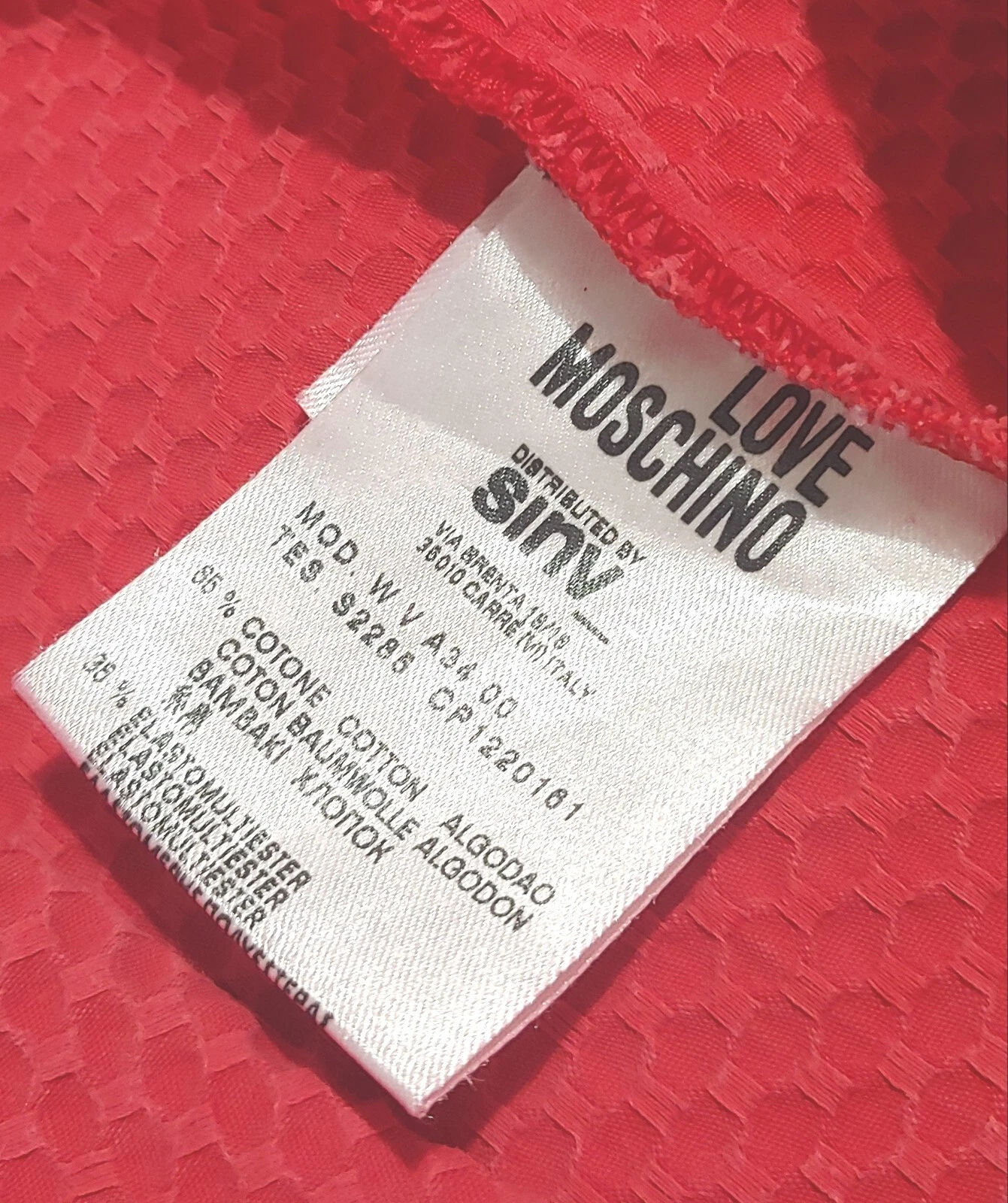 DRESS woman vintage LOVE MOSCHINO made in Italy TG.42 circa S M RARE