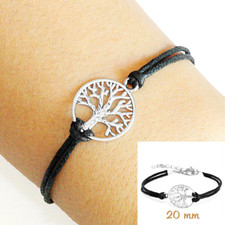 Miss Lovie Bracciale Donna Con Albero Della Vita In Vetro Cabochon - Regolabile, Acciaio Inox, Fatto A Mano In Germania - 4