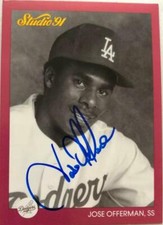 Jose Offerman Autographed 1991 Studio #186