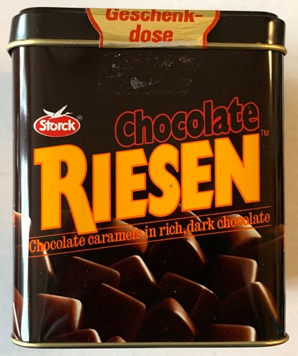 Chocolate Riesen Blechdose c.a B 10 x H 12 x T 10 cm - +J6
