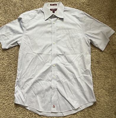 nordstrom short sleeve dress shirts NORDSTROM Men's Small DRESS SHIRT (Blue plaid; short sleeves; Traditional  Fit)