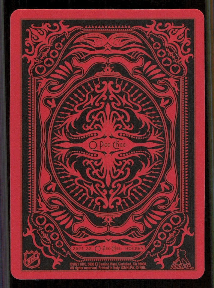 2021-22 O-Pee-Chee Playing Cards #2SPADES Brent Burns - Image 2 of 2