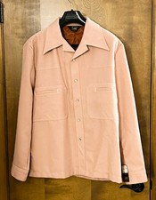 Vintage Lee 70s NWT Leisure Suit Jacket Pearl Snap Disco Dagger Collar NEW NOS