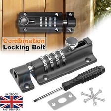 Heavy Duty 4 Digit Combination Sliding Keyless Lock Security Pad Bolt Gate Door