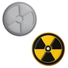 Mighty Gadget Biohazard Radiation Cookie Cutter & Stamp Set 4x4" (Random Color)