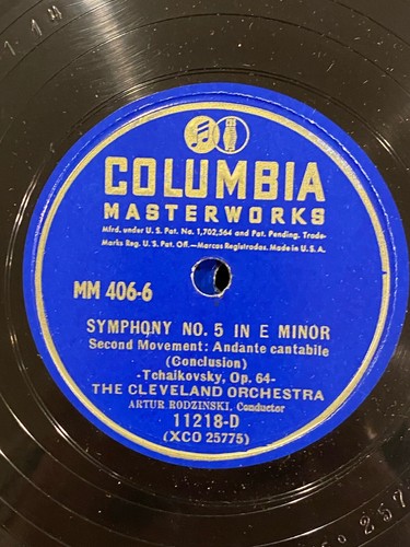 RODZINSKI, TCHAIKOVSKY Symphony #5 in E Minor Cleve. Orch 1940s 5 Rec. 78s M-406 - Picture 16 of 24