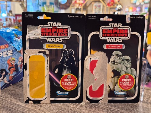 Vintage Kenner Star Wars ESB Darth Vader Stormtrooper Cardbacks