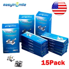 15packs Orthodontic Brackets Dental MINI MBT/ROTH 022 3/345 Hooks Braces MIM