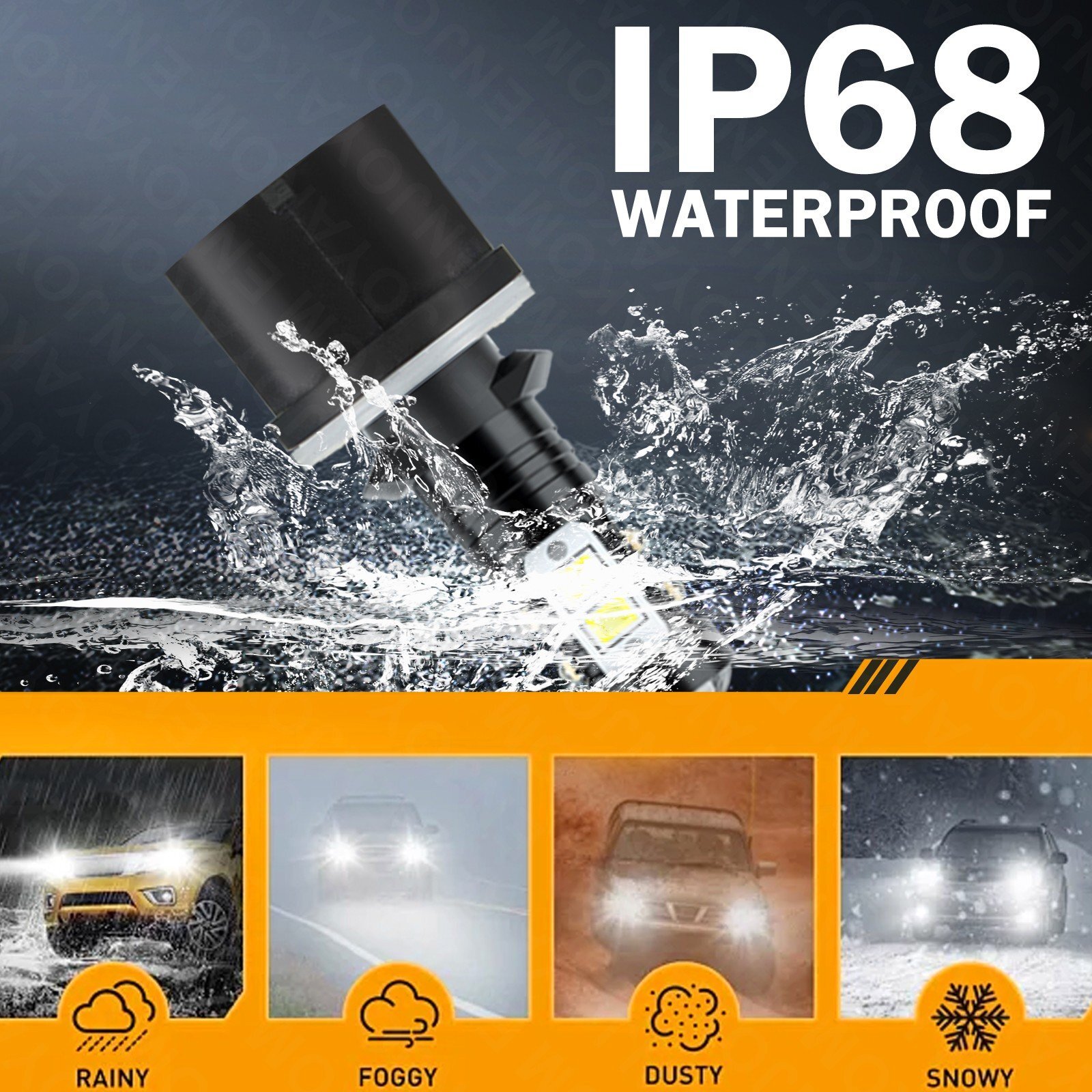 LED Headlight Kit High Lo Beam Fog Light Bulb For Chevy Silverado 3500 2001-2002