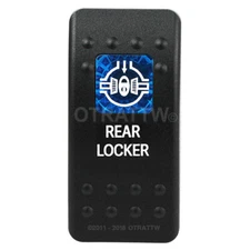 OTRATTW Carling Technologies Contura II Rocker Switch, REAR LOCKER, BLUE LENS