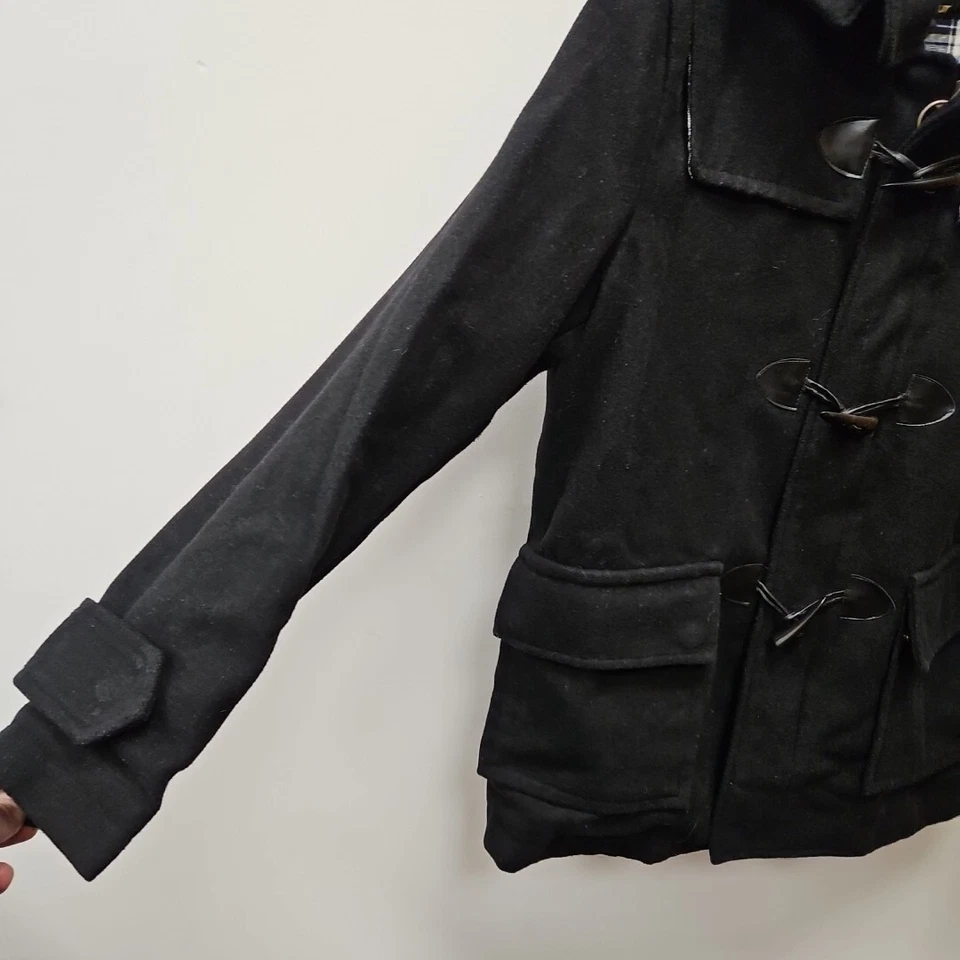 Barbour Vintage Rainbow International Gold Black Coat Tartan Jacket UK 12 - Image 4 of 4