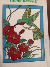 New Hummingbird Floral Decorative Yard Home Flag 29" x 41.5" Garden