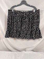 White Birch Skirt with Shorts underneath in Black and White Print Size 2X
