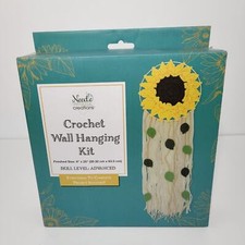 Needle Creation Sunflower Crochet Wall Hanging Kit- NEW Craft Kit