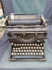 Antique 1920's No. 5 Underwood Standard Typewriter thumbnail